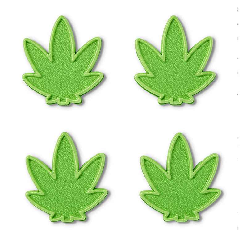 Mini seaweed patches, 4-pack, plant-based foam, fun-sized, lightweight, 2.25" x 2.5".
