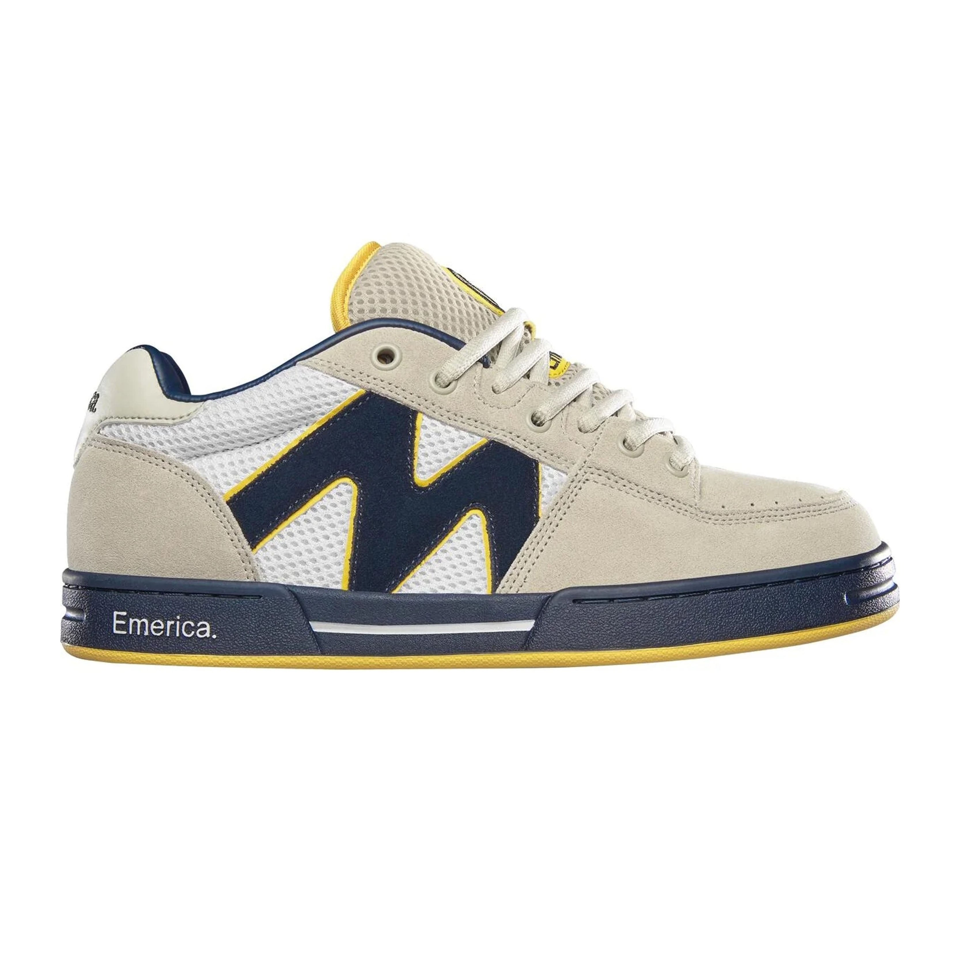 Emerica OG-1 skateboard shoe, suede and mesh upper, full rubber cupsole.
