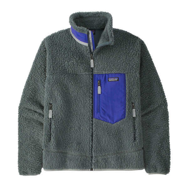 Patagonia M's Classic Retro-X Jacket in Nouveau Green, warm windproof fleece.