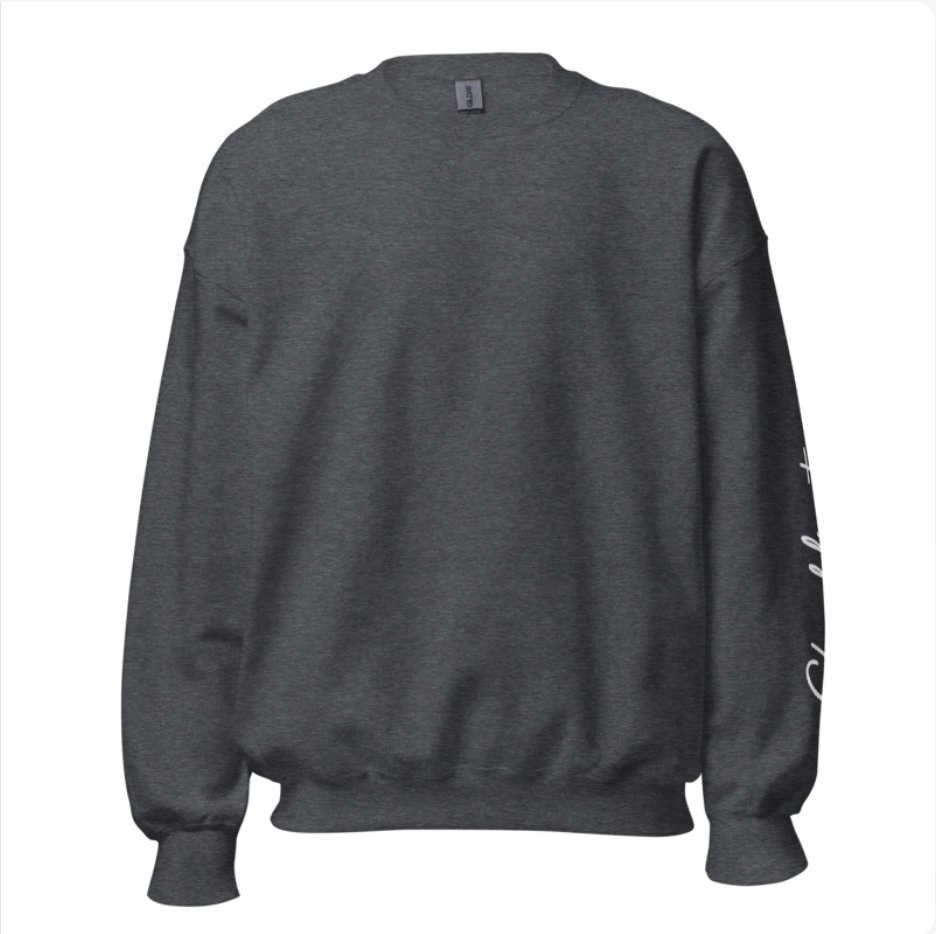 Unisex ICON COLLEGE sweatshirt, available in sizes S-XL, made of 65% cotton and 35% recycled polyester.
