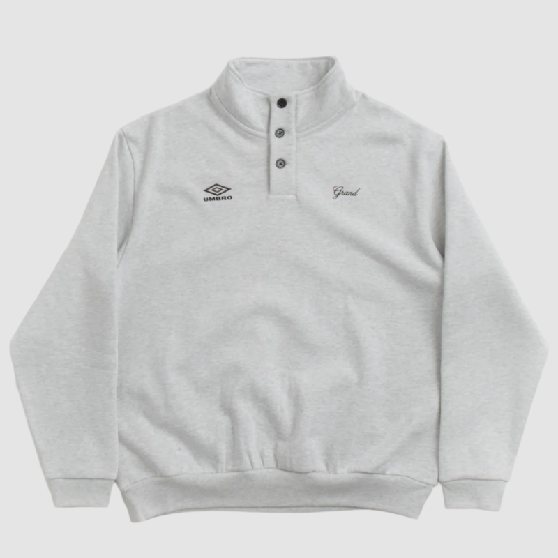 Button Collar Sweatshirt