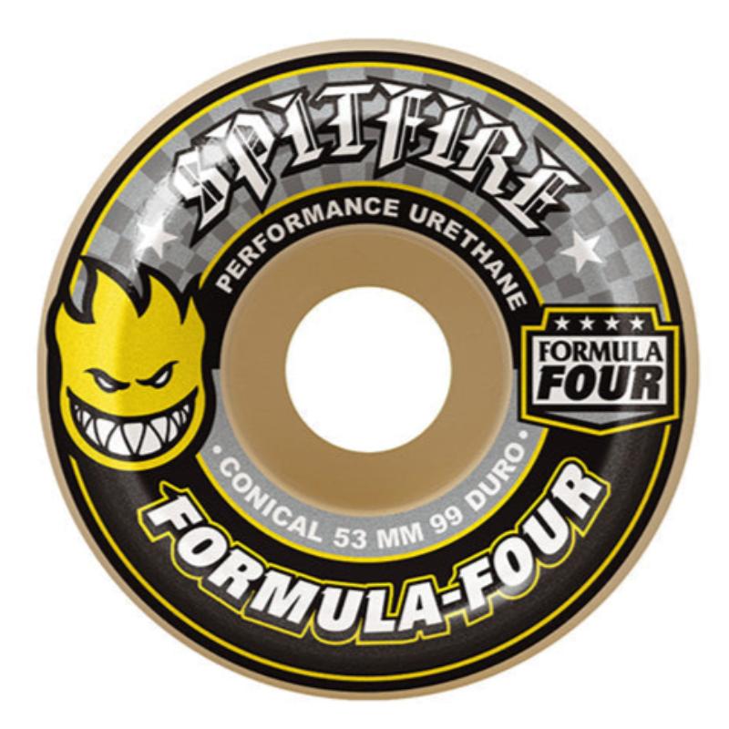 Spitfire Formula Four Conical 99a Wheels 54mm, durable and lightweight.