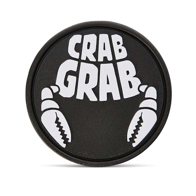 Round black logo featuring white text and graphics, made with Dual C-Foam and Gripple Texture.