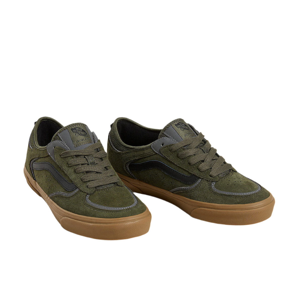 Skate Rowley Shoe - rusehtavat vulkanisoidut skeittikengät, valmistettu mokasta, kankaasta ja synteettisestä materiaalista.
