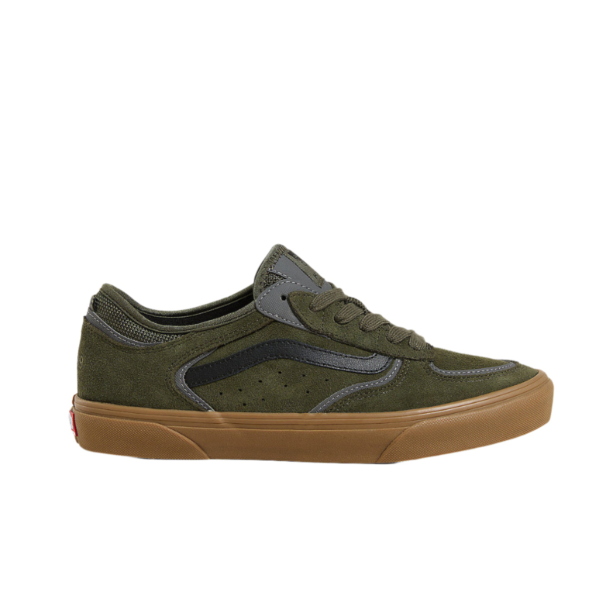 Skate Rowley Shoe, vulkanisoitu klassikko, mokkanahkaa ja kangasta.