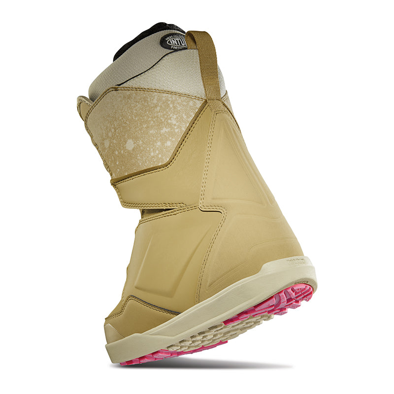 Tan women's snowboarding boot with Double BOA lacing and performance outsole.