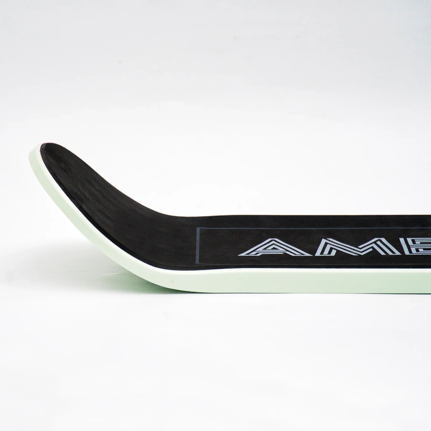 Jib Mint 32.5 x 8.5 snowskate with HDPE injected core, EVA foam grip, and Precision-7 channels.