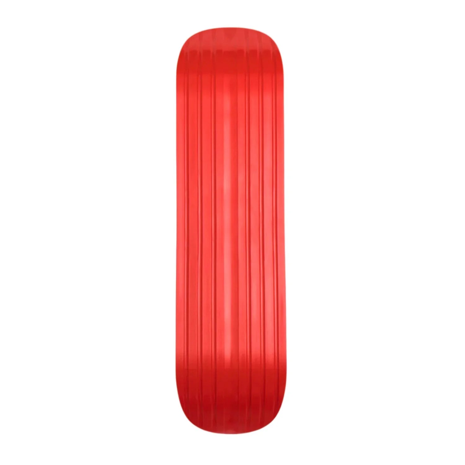 Red snowskate Jib 32.5 x 8.5 with HDPE core and EVA grip