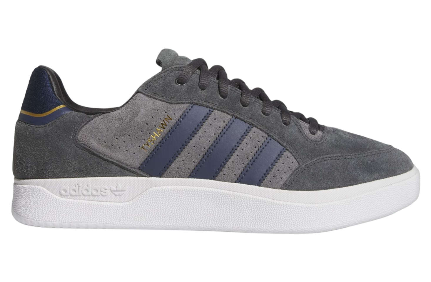 Adidas Tyshawn Low Carbon Grey Five women's sneakers, low-top silhouette, synthetic leather, designed for comfort and durability.