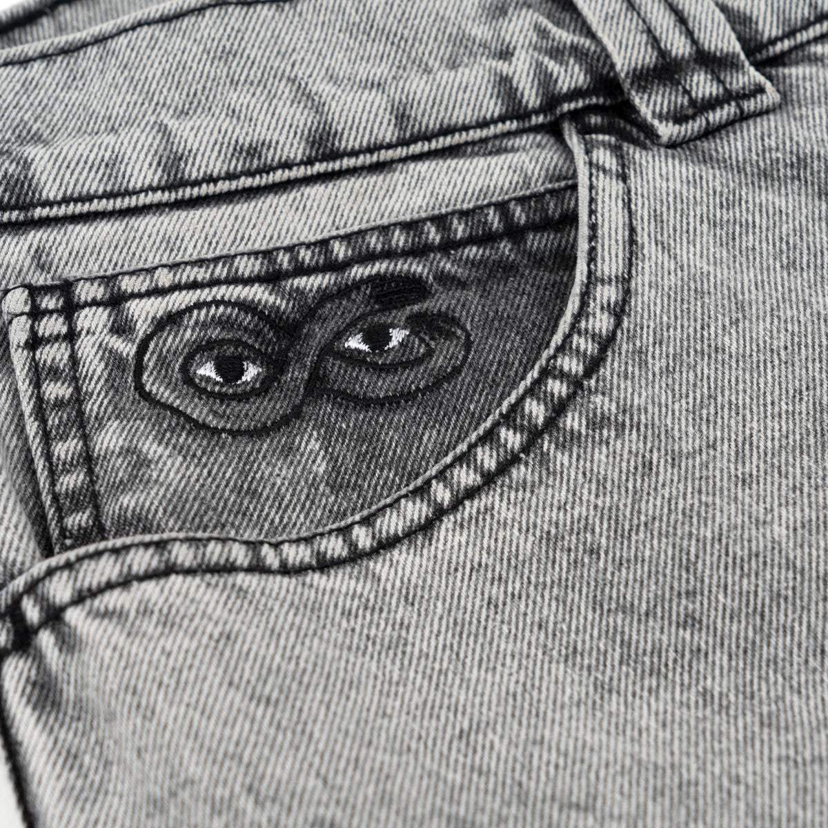 Acidipesuhousujen yksityiskohta, Og Pants Acid -farkut.