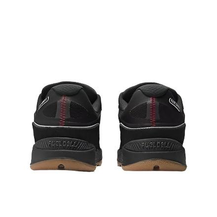 NM1010RB skate shoe with durable rubber outsole, rear view.