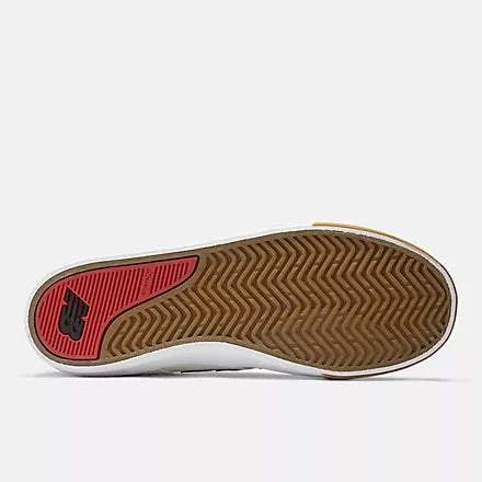 Sole view of NM306SCI New Balance Numeric skate shoe, showing vulcanized outsole for board feel.