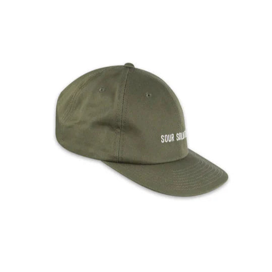 Sour Solution snapback-lippis, oliivinvihreä, 5-paneelinen, 100% puuvillaa.