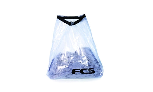FCS Wet Bag Large for wet gear, durable PVC/nylon, watertight closure.