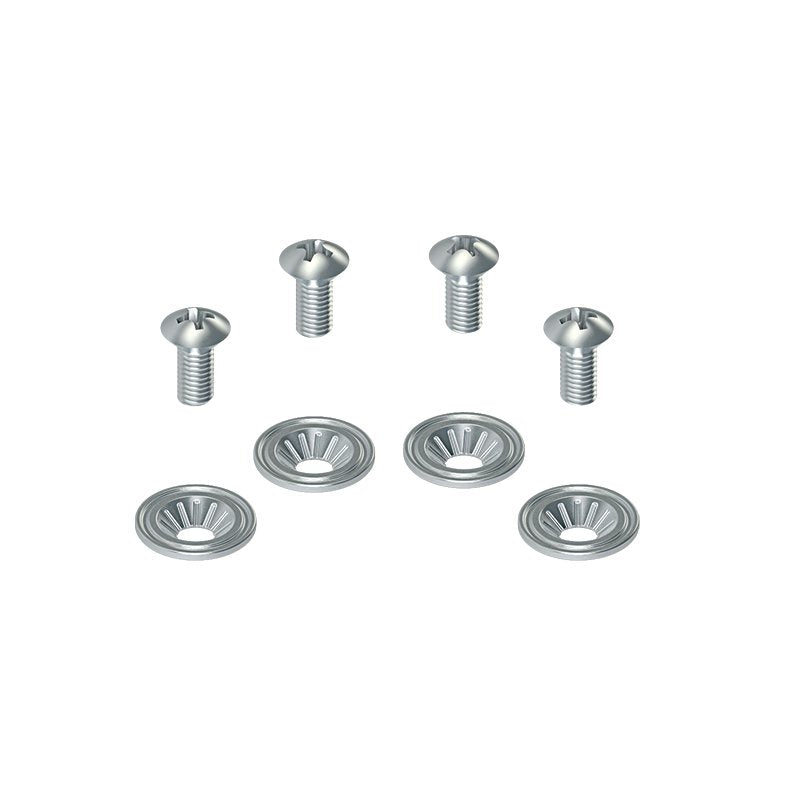 Mounting hardware kit with screws and washers for Union Bindings.