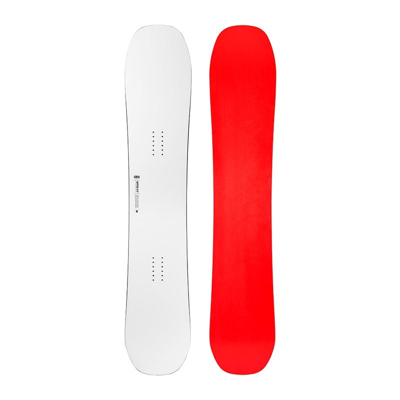 OTTO snowboard with freestyle carving design, twin shape, and float camber profile.