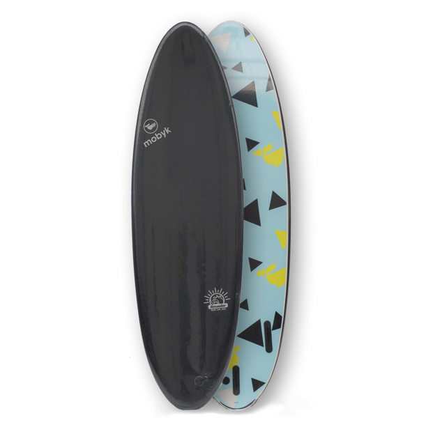 MOBY-K SOFT TOP ROUND TAIL 6'4" BLACK SURFBOARDS