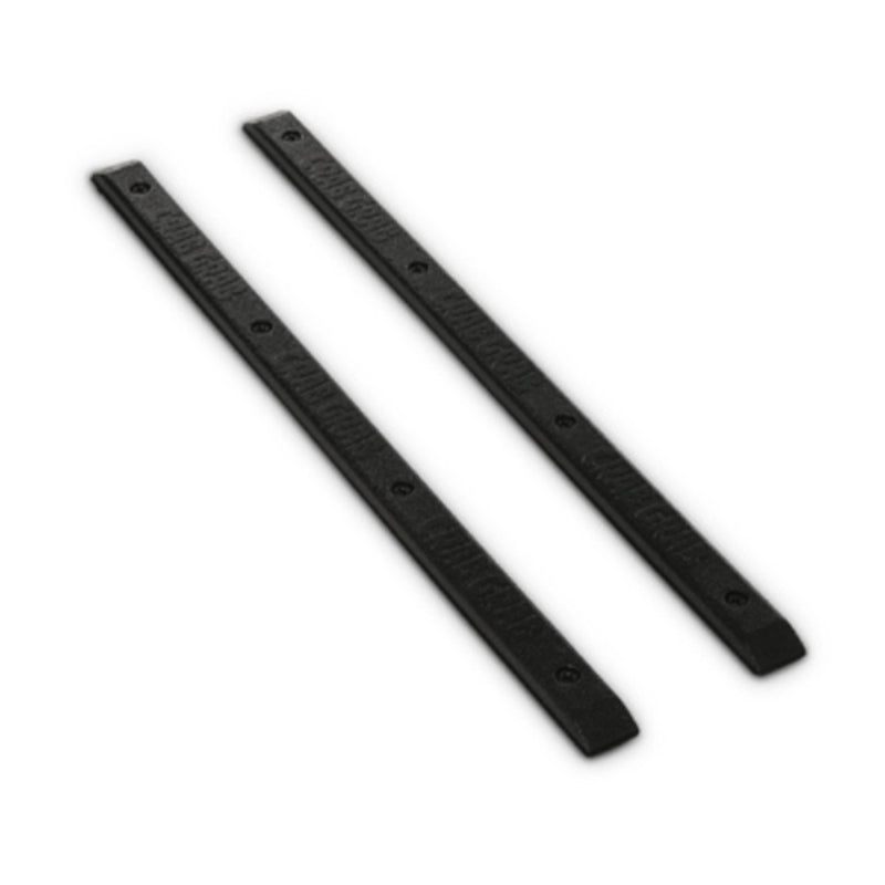 Black foam skate rails for snowboards, 2 pack, 12" x 1.125".