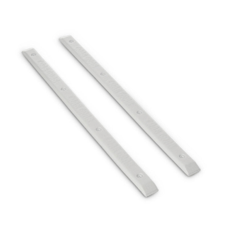 SKATE RAILS for snowboards, 2-pack, 12" x 1.125", foam with grip texture.