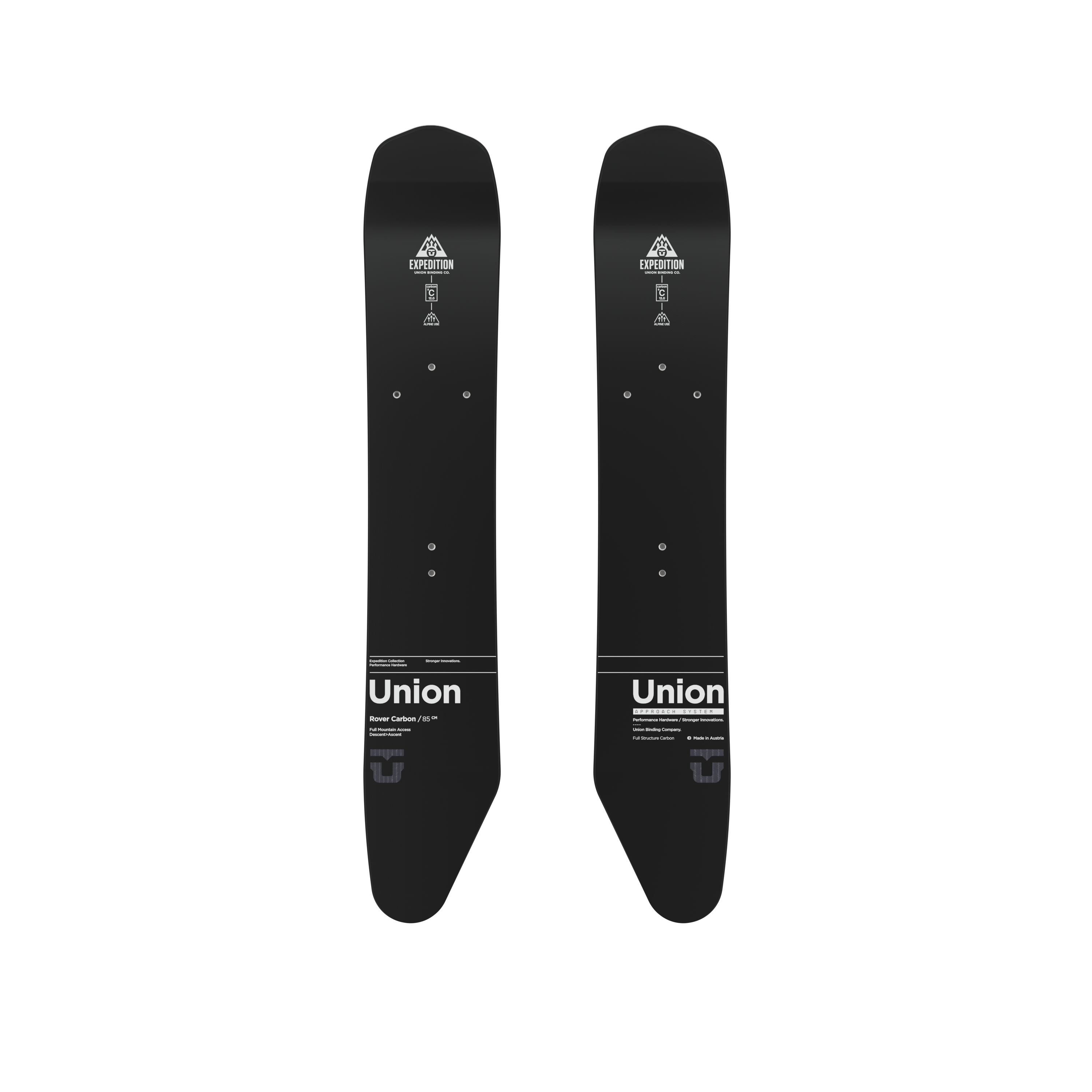 ROVER APPROACH SKIS lightweight carbon skis with integrated climbing skins.