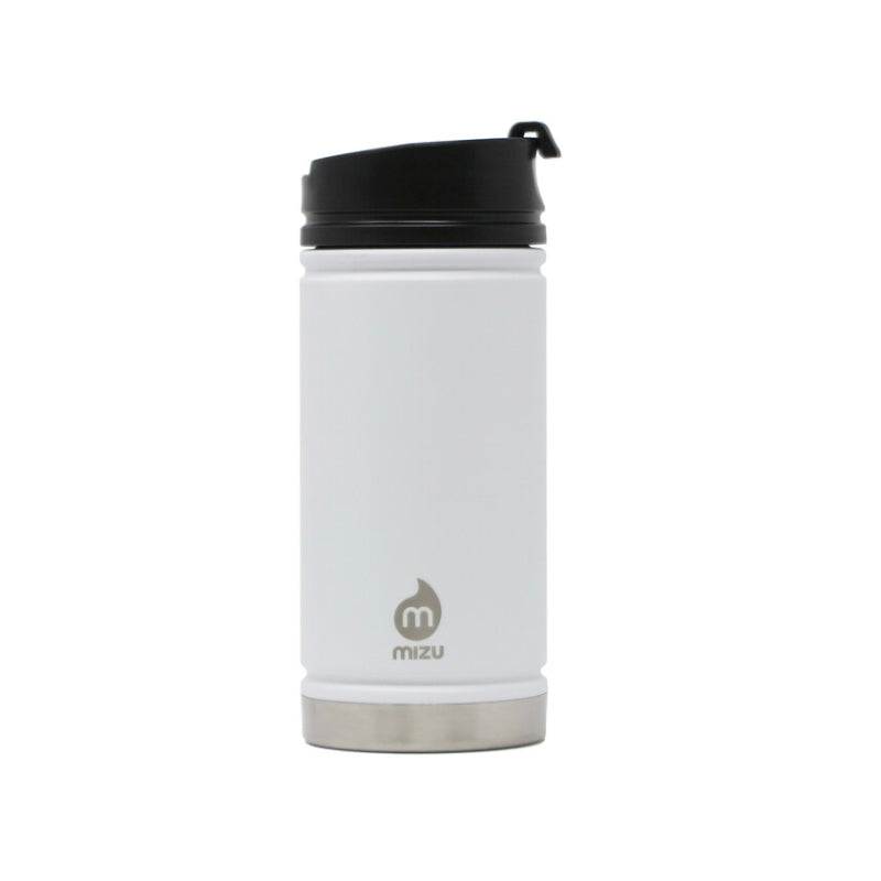 V5 insulated white bottle with coffee lid, 15 oz stainless steel, portable and versatile.
