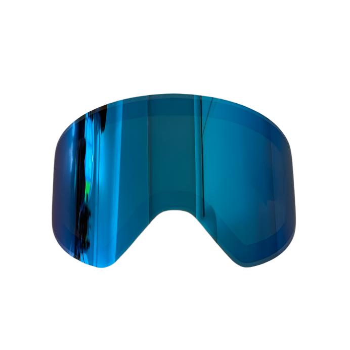 MAGNET WHT goggles with blue performance lens for distortion-free clarity.