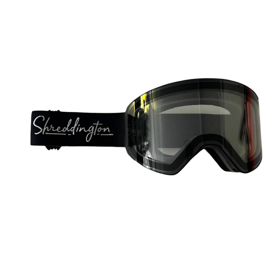 MAGNET BLK unisex snow goggle with performance lenses, helmet compatible, anti-fog dual injected polycarbonate lens, ergonomic TPU frame.