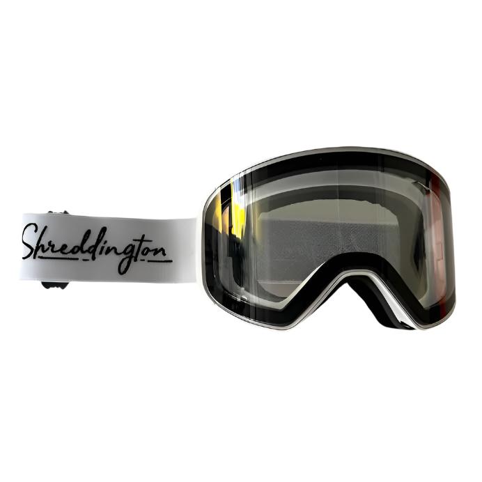 Unisex snow goggle with dual injected anti-distortion lens, ergonomic frame, and magnetic lens technology.