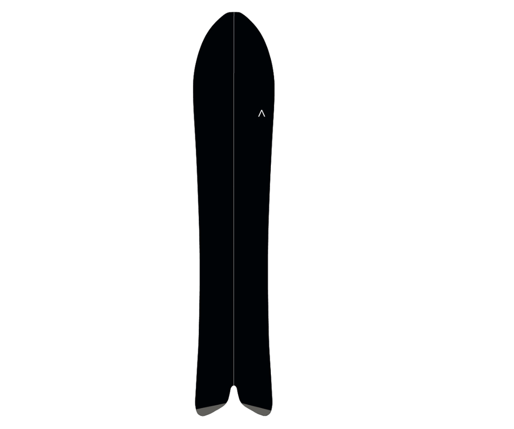 Directional FJELL MT1542 split snowboard with lightweight poplar wood core and rocker camber profile.
