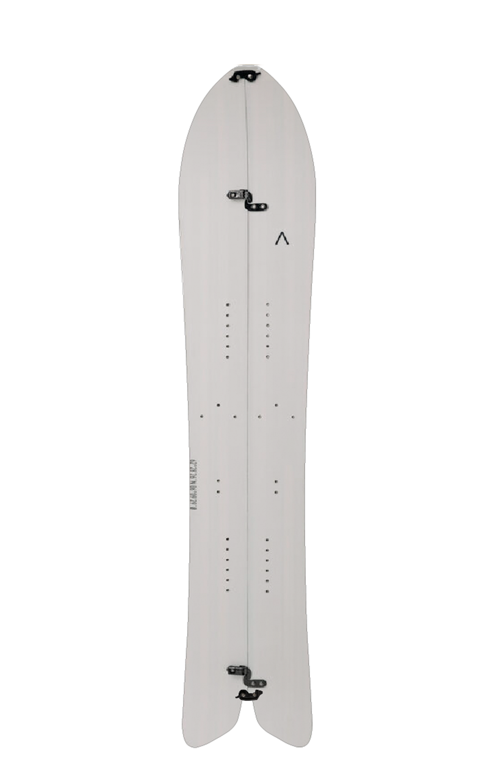 FJELL MT1542 split snowboard, directional shape, rocker-camber profile, eco epoxy resin, for freeriders.