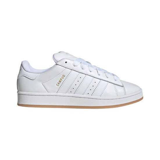 Adidas Originals Campus 00s leather sneakers in white with rubber outsole and stiffened toe.