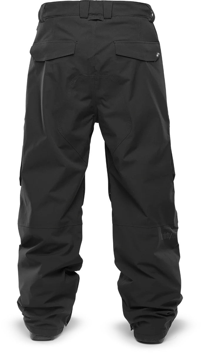 Black TM Pant with loose fit, 100% recycled fabric, waterproof and breathable.