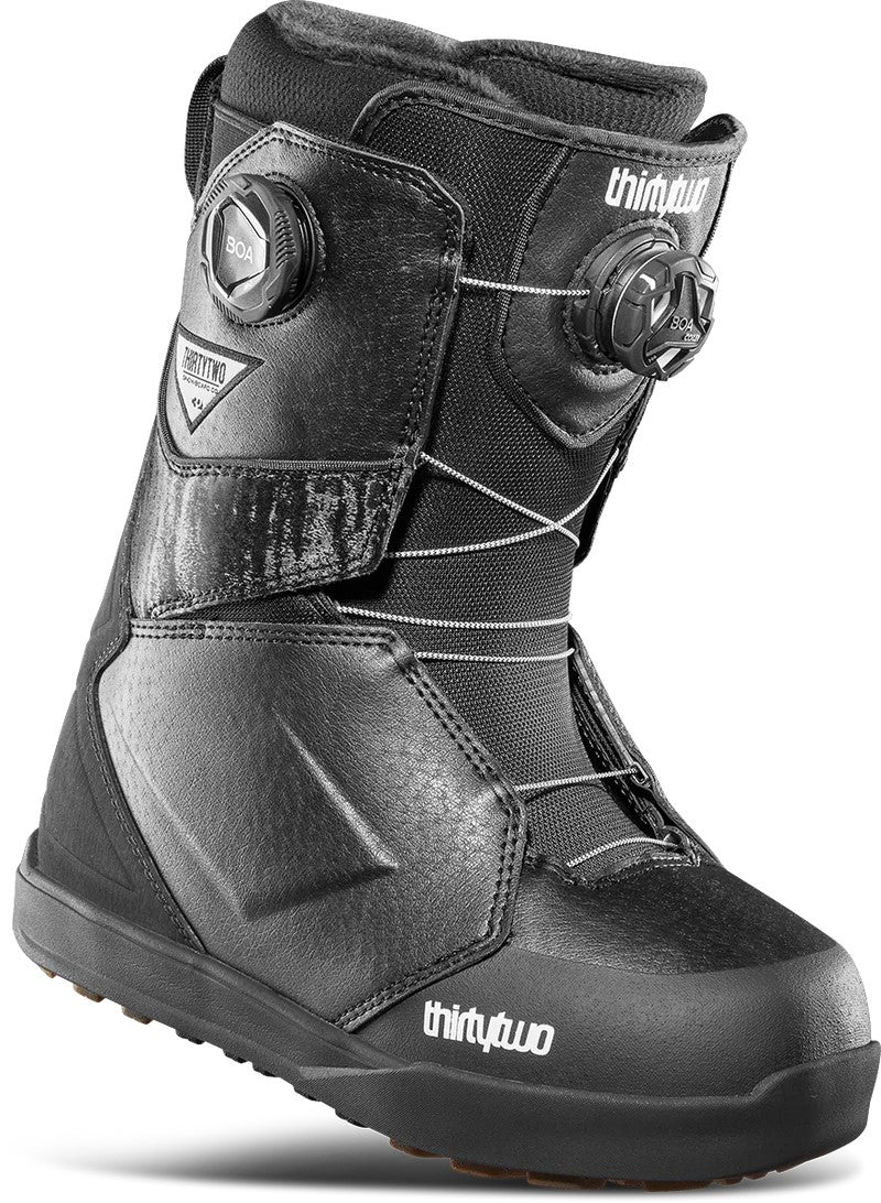 Women's Lashed Double Boa snowboard boot, black, with dual BOA Fit System and medium flex.