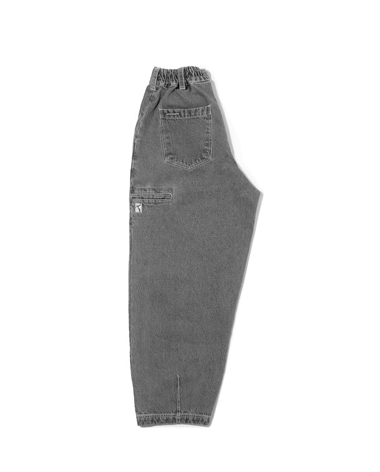 Ballon Pants Grey Denim Wash