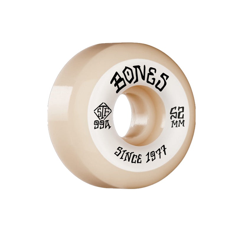 STF ROOTS 99a V5 sidecut white skateboard wheels, 54mm, ideal for ledges, rails, bowls.