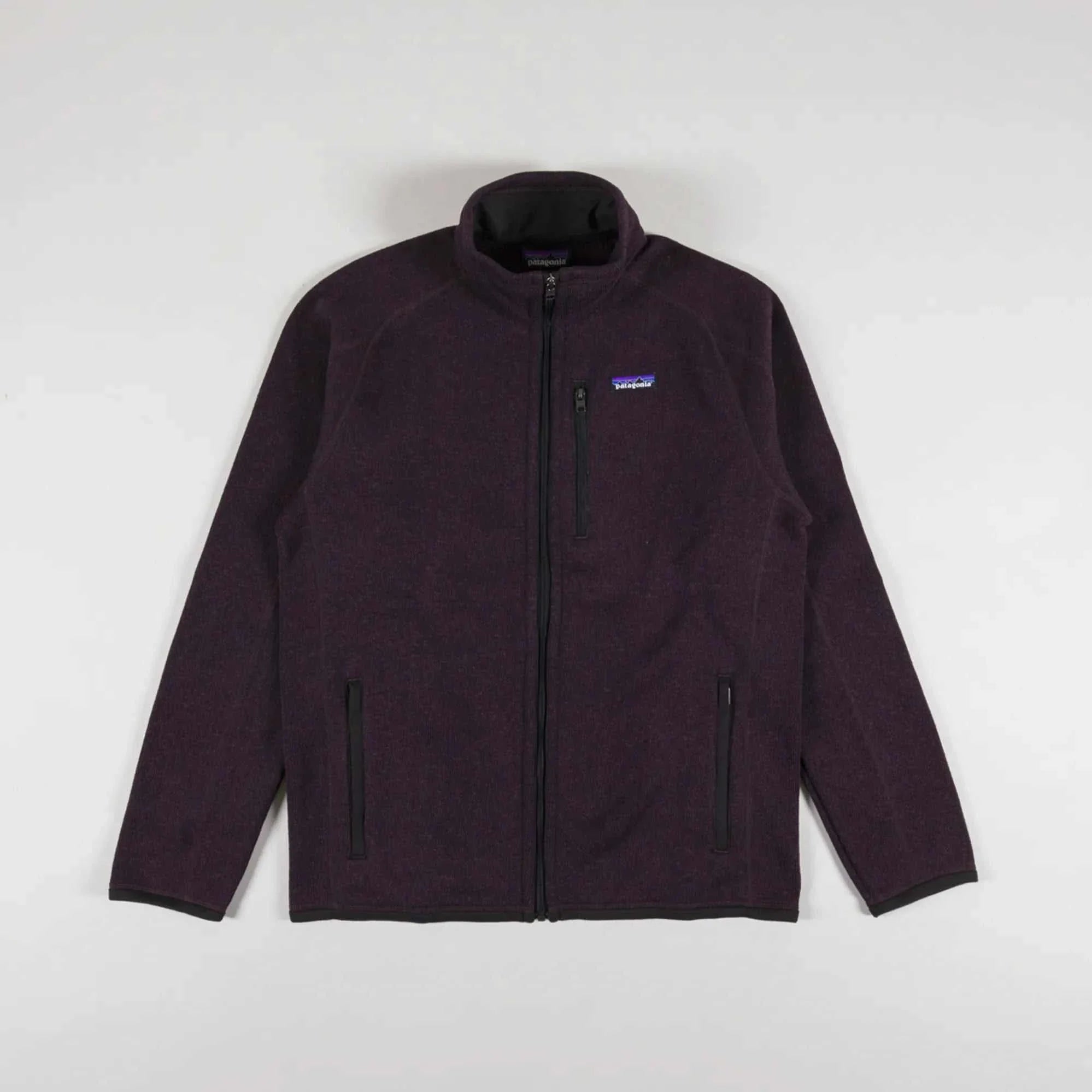 Patagonia Men's Better Sweater Jacket in recycled polyester fleece with full-zip and zippered pockets.