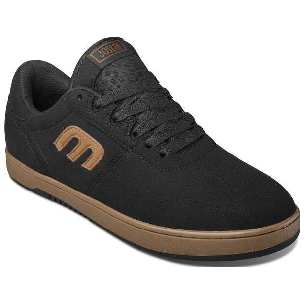 Etnies Josl1n Black/Brown shoe with Michelin rubber outsole and suede overlay.