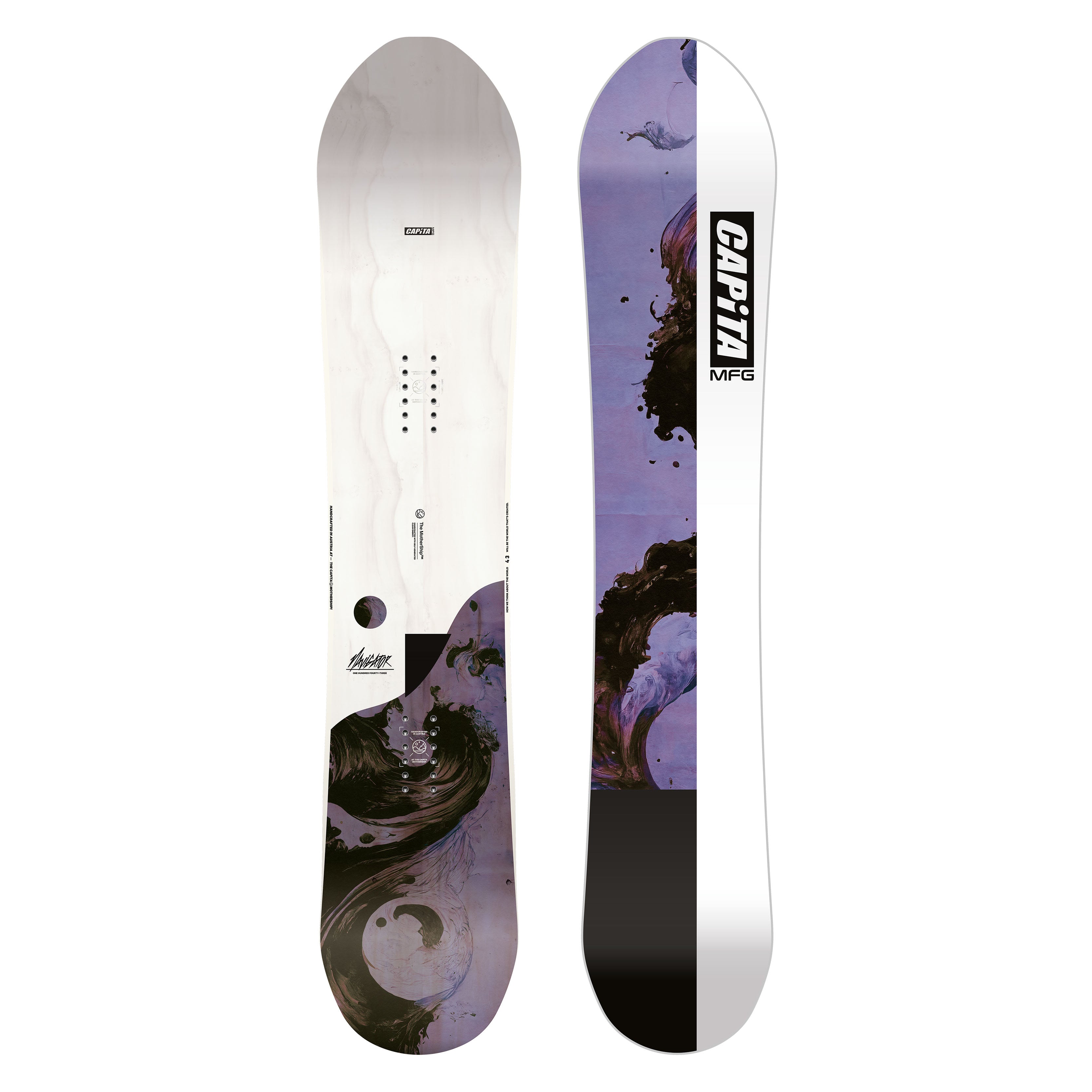 Snowboard for powder and resort, directional hybrid camber design, NAVIGATOR WMN 24/25.