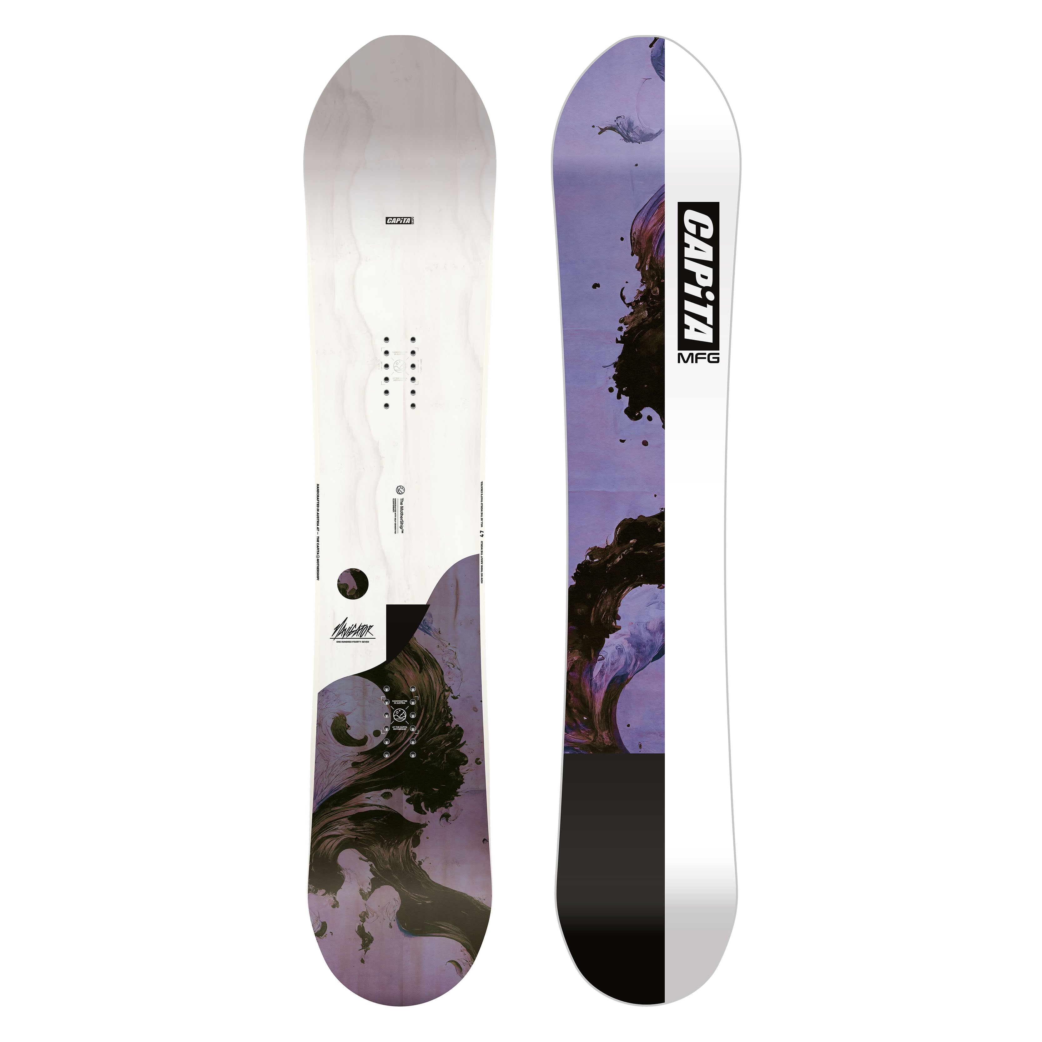 NAVIGATOR WMN 24/25 snowboard with directional hybrid camber design, ideal for powder and resort terrains.