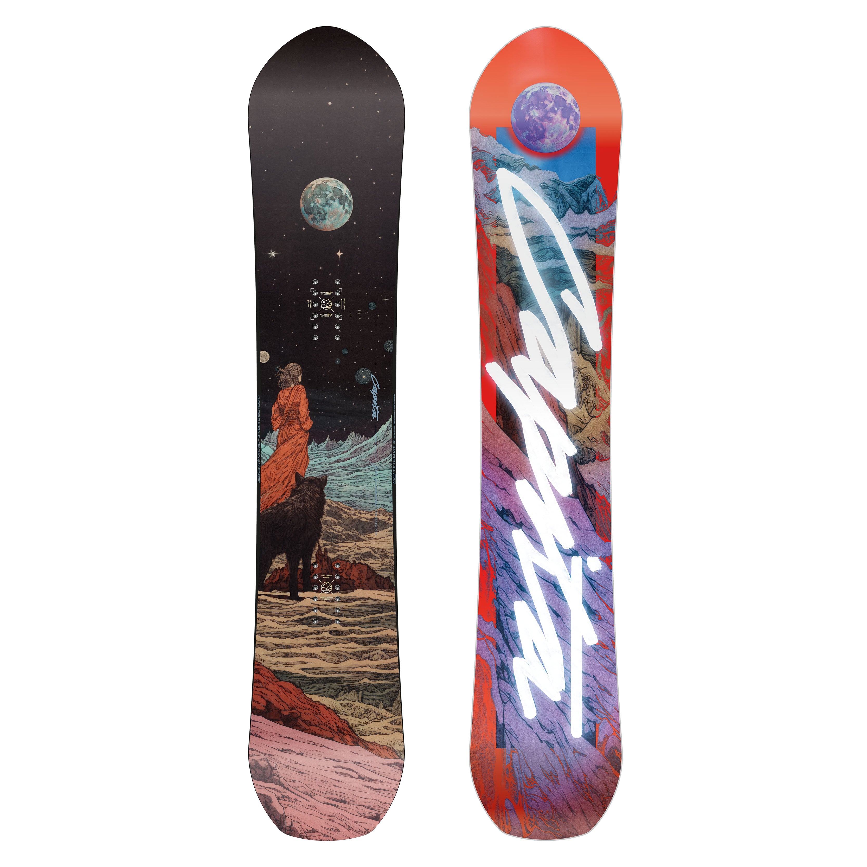 EQUALIZER 24/25 snowboard with hybrid camber design for all-mountain and freeride terrain.