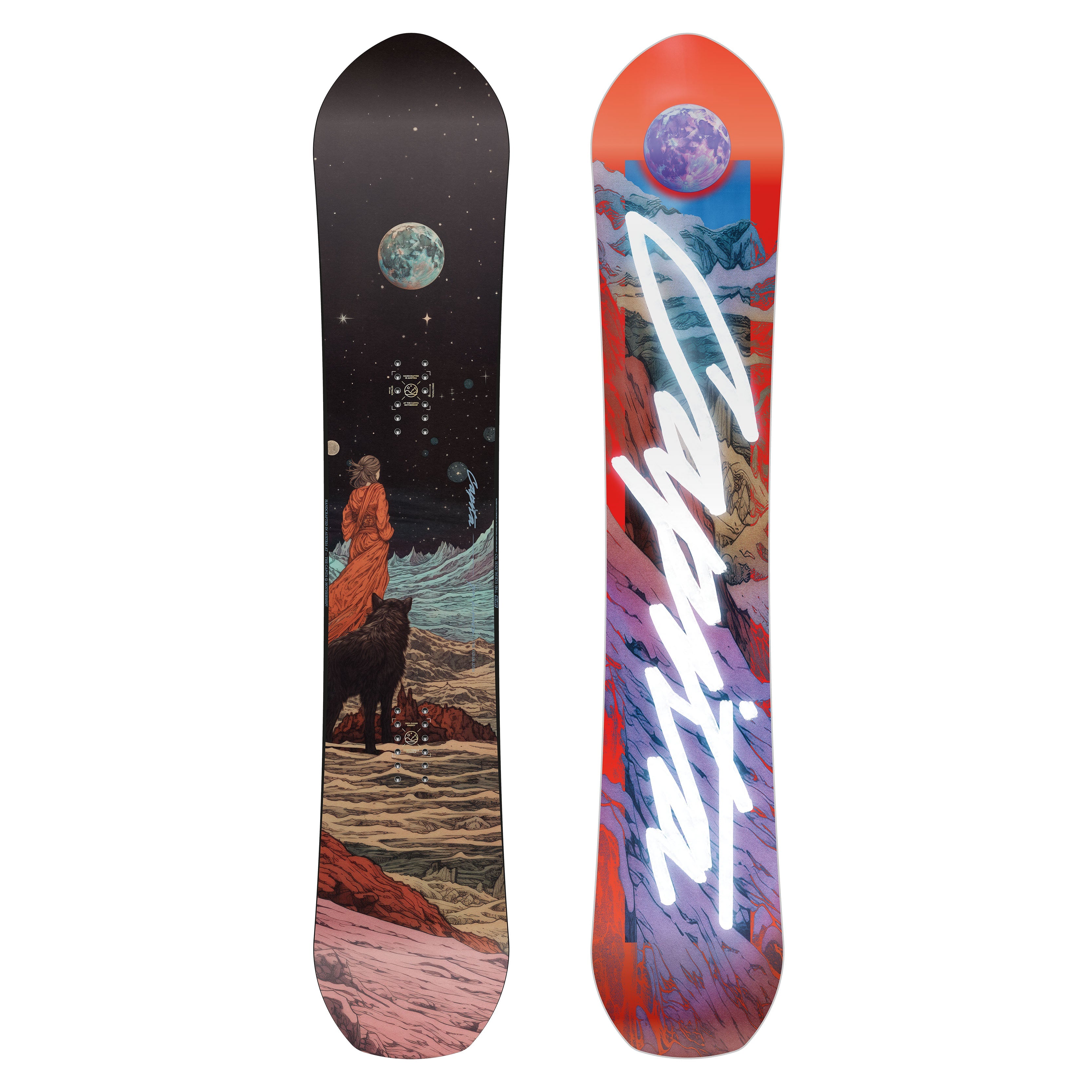 EQUALIZER 24/25 snowboard with directional hybrid camber profile for all-mountain and freeride performance.