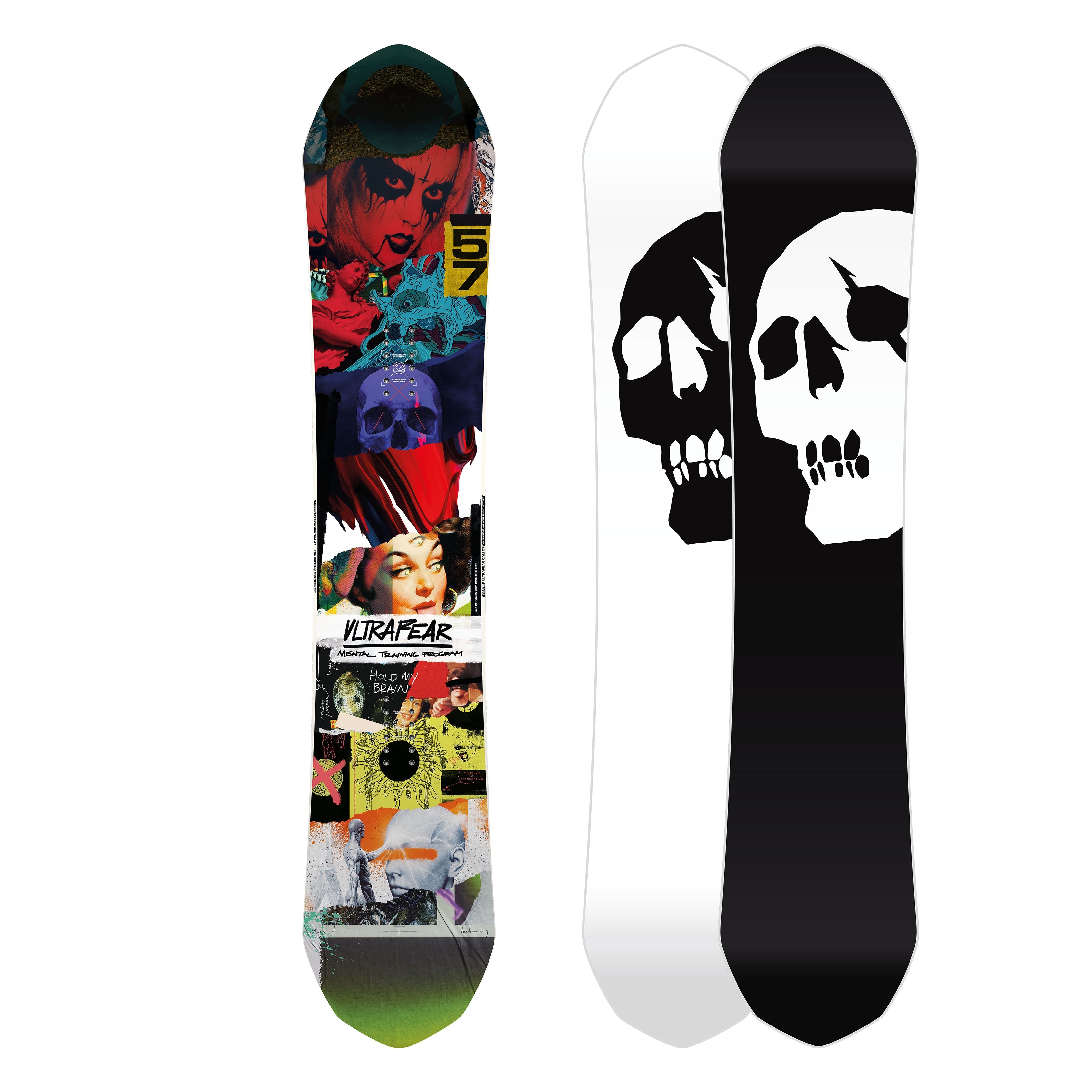 ULTRAFEAR 24/25 snowboard with graphic design, suitable for resort and park freestyle.