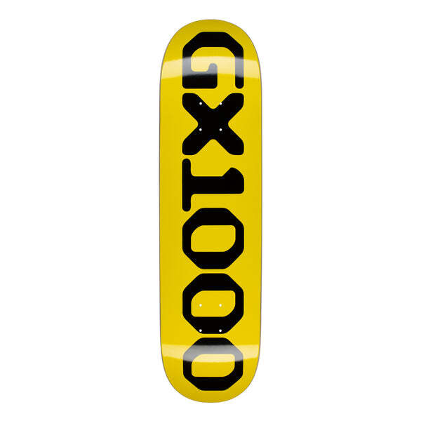 GX1000 OG Logo Deck 8.375" Yellow Skateboard