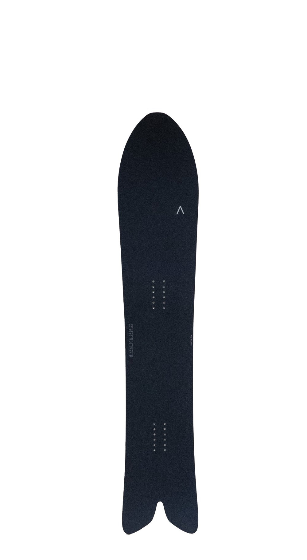 FJELL MT1542 snowboard, directional shape, poplar wood core, S rocker profile.