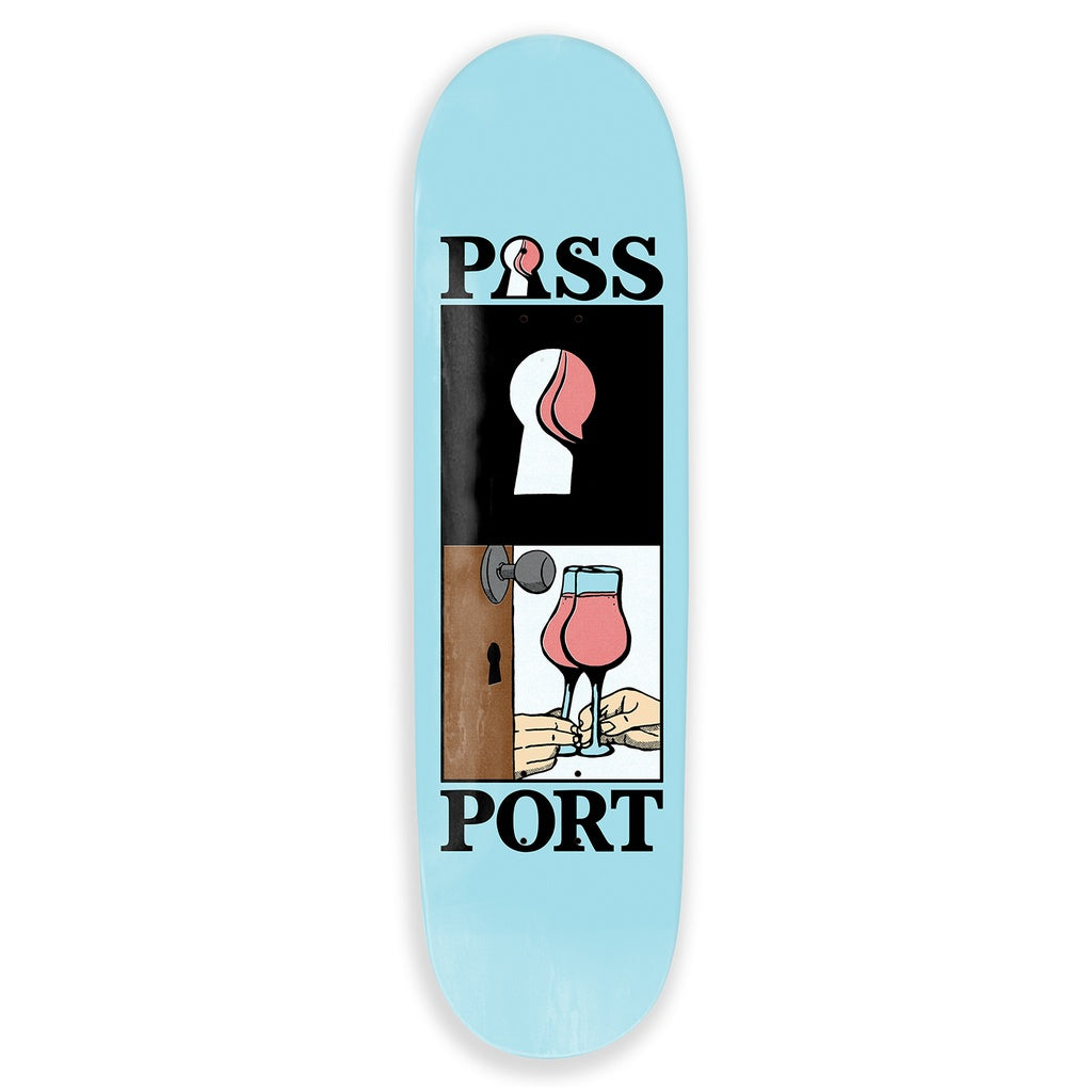 Pass-Port What U Think U Saw Series Skin Contact skateboard deck 8.5x32.08 inches.