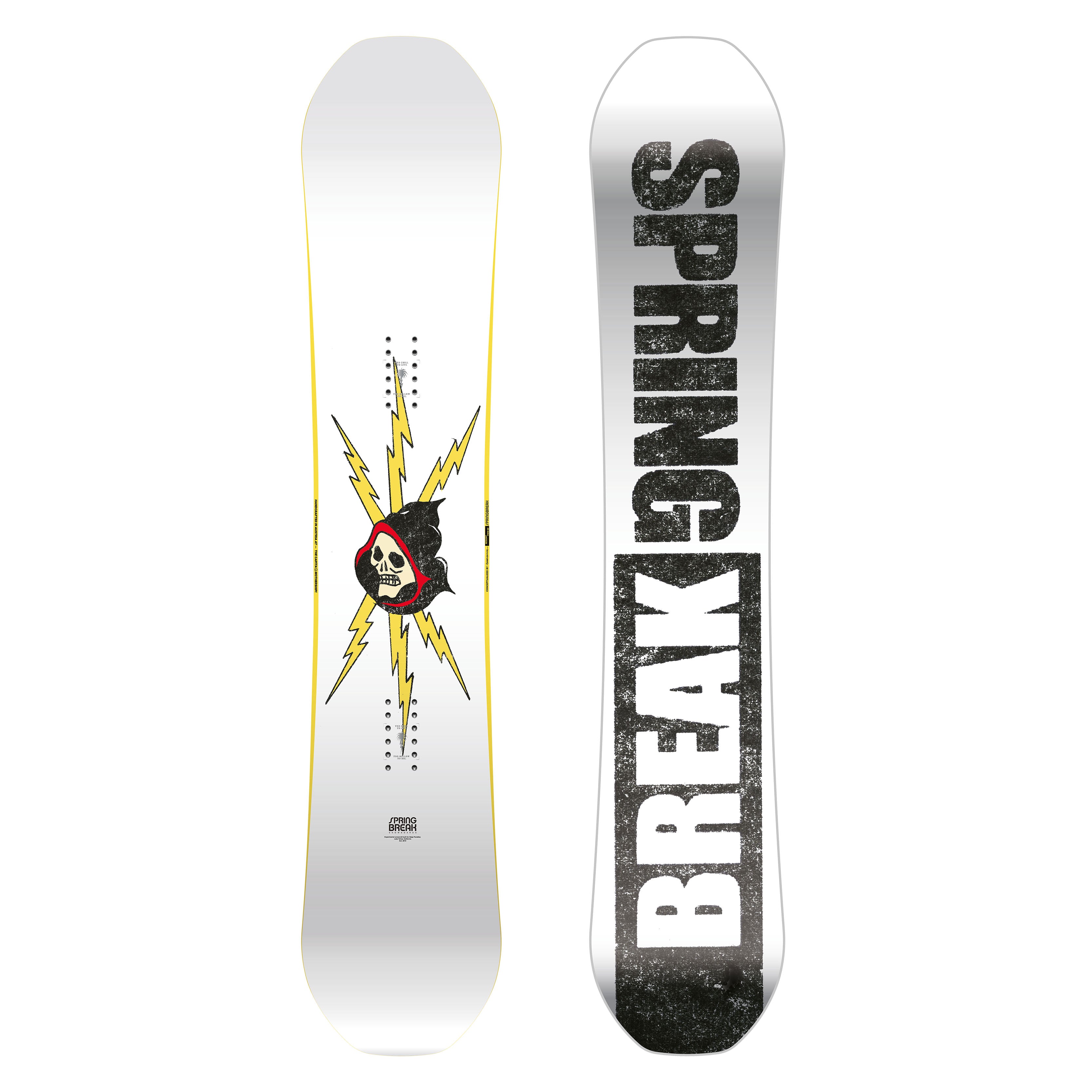 SPRING BREAK – RESORT TWIN 24/25 snowboard with unique graphic design.