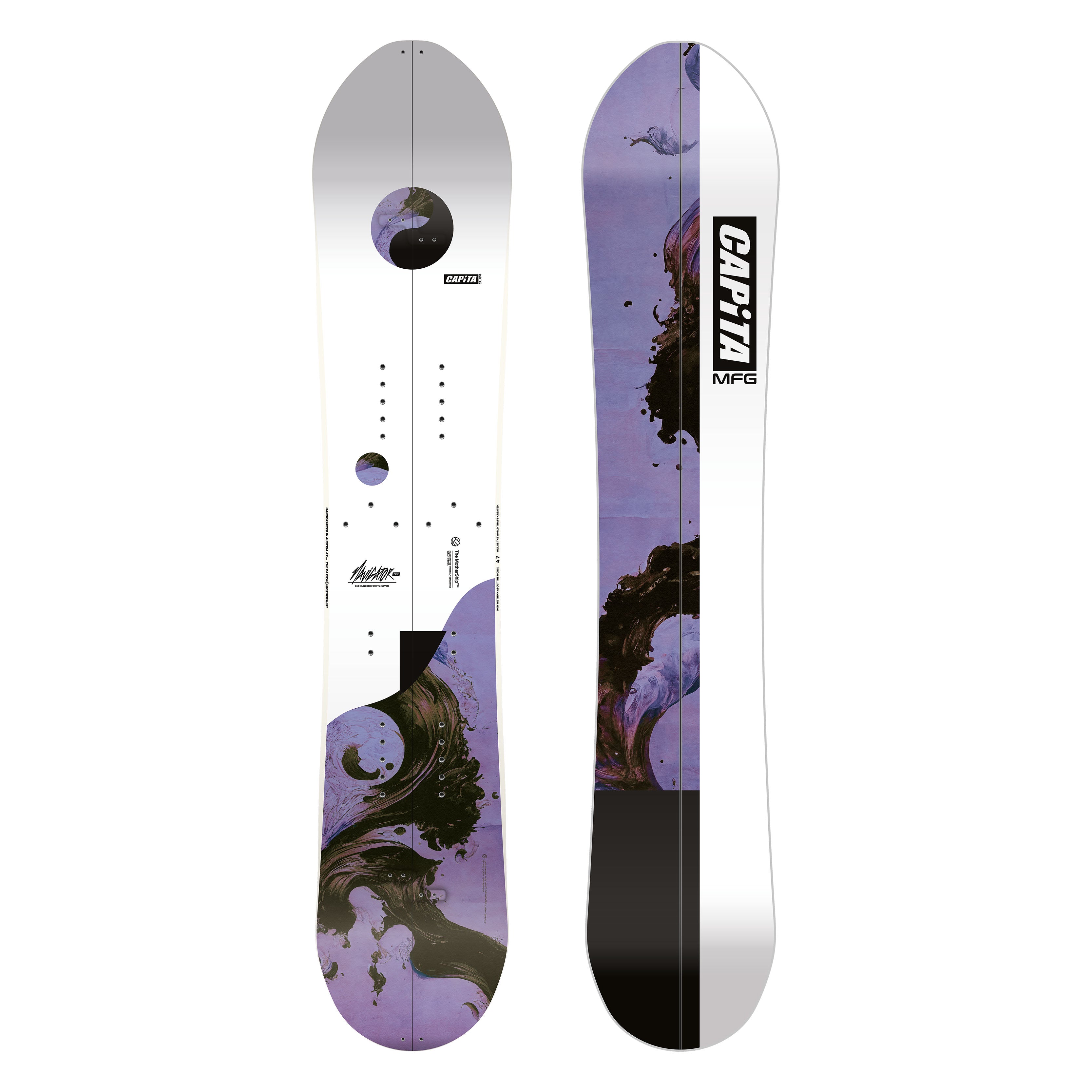 NAVIGATOR SPLIT WMN 24/25 snowboard with hybrid camber design for powder and resort terrains.