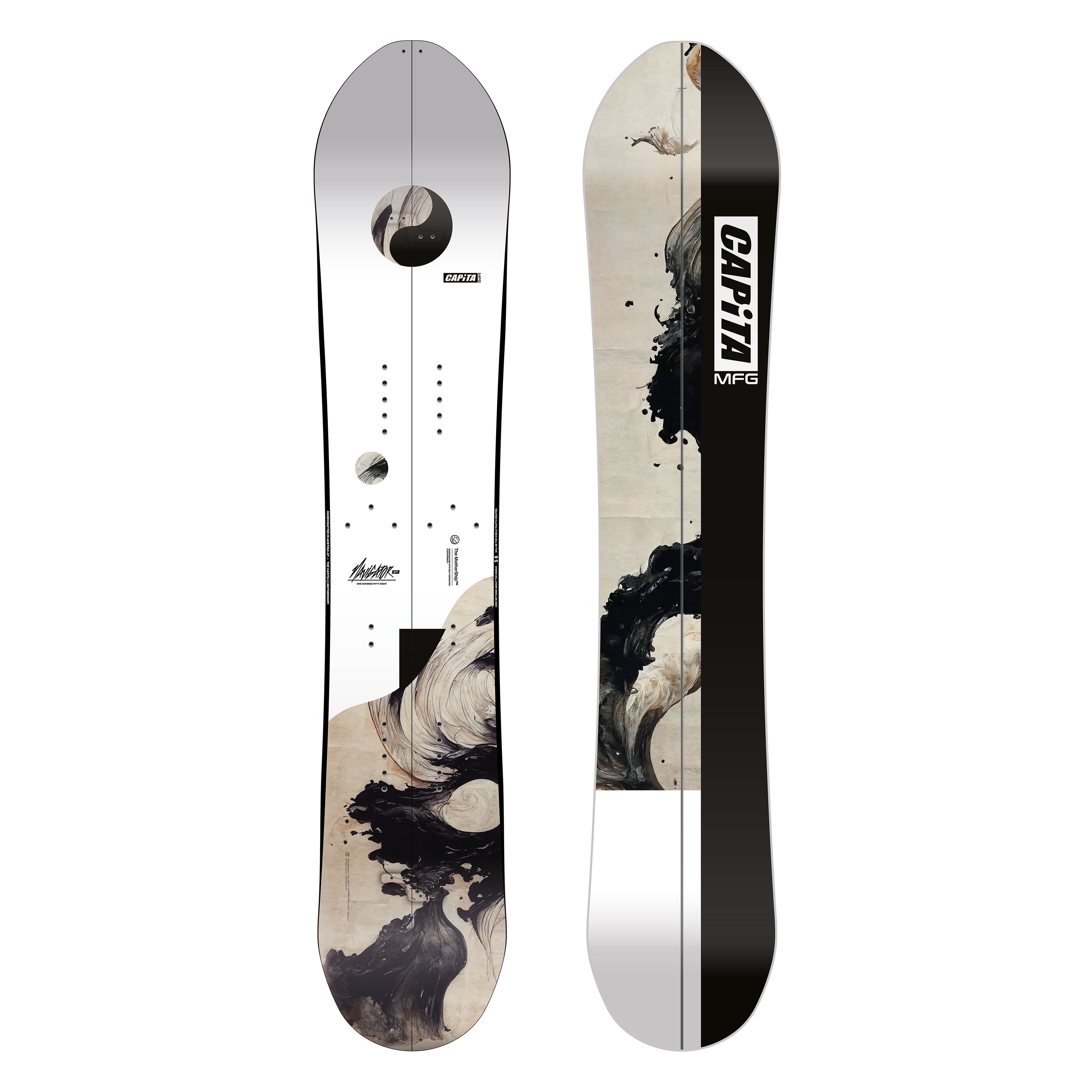 NAVIGATOR SPLIT 24/25 snowboard, directional hybrid camber, powder and resort use.