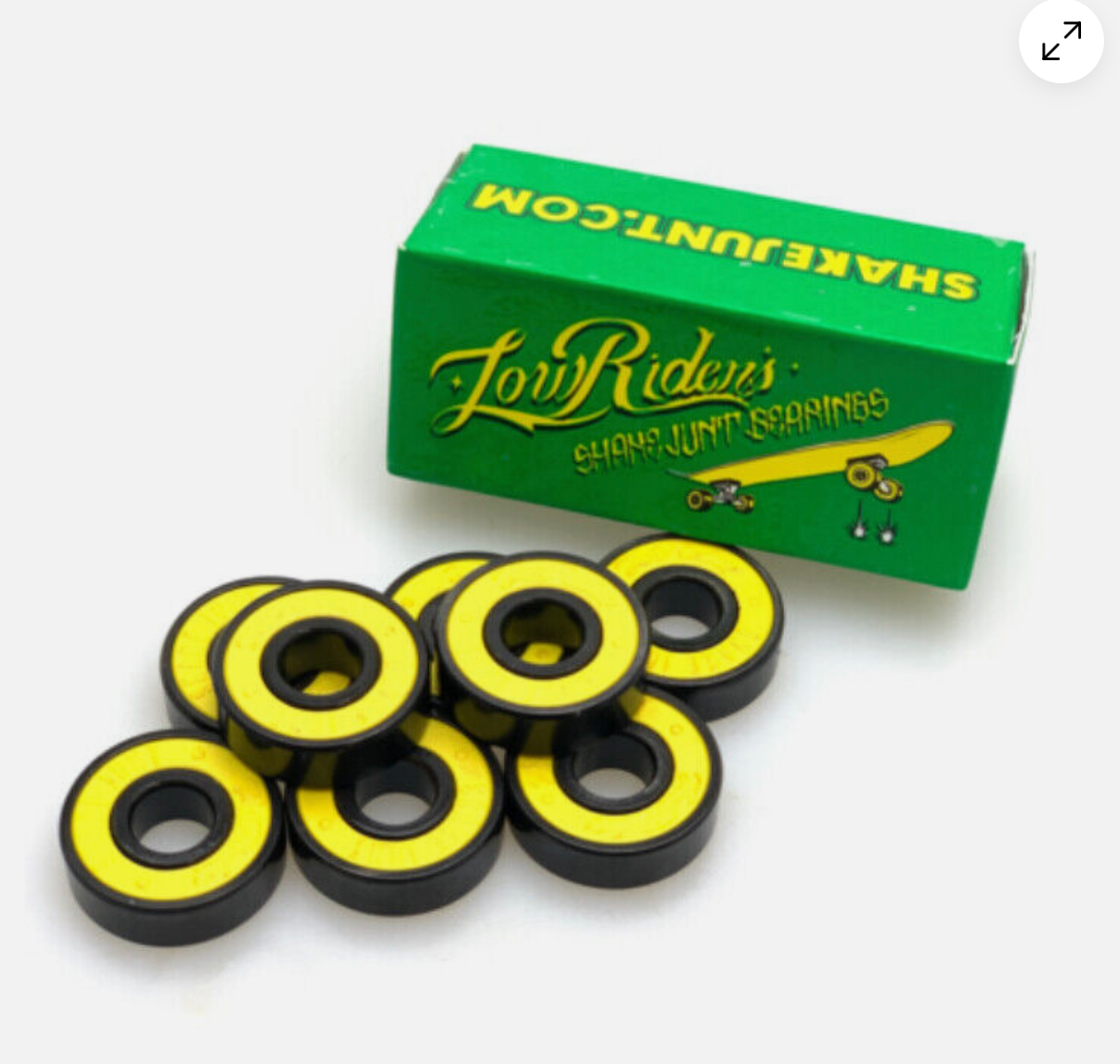 LOW RIDER BEARINGS set of 8 with green box, high-speed and durable.