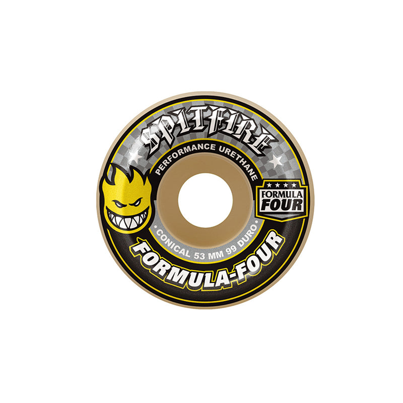 Spitfire Formula Four Conical 99a Wheels 54mm, durable and lightweight.